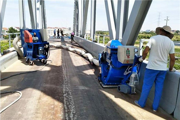 拋丸機施工現(xiàn)場